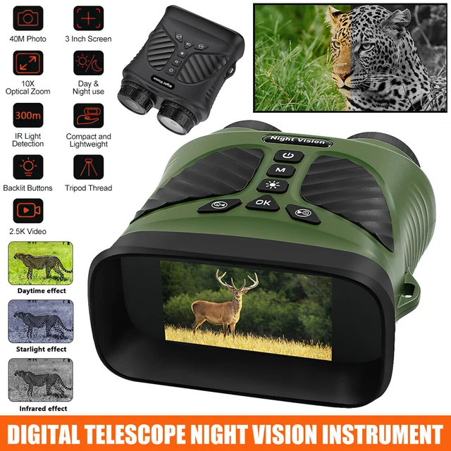 Night Vision Goggles Infrared Binoculars 2.5K HD 10xOptical Zoom 8x Digital Zoom