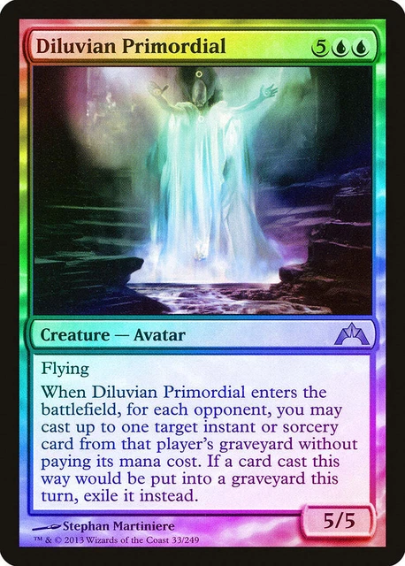Diluvian Primordial 1x FOIL GTC MTG Gatecrash Rare MINT blue Diluvian Primordial 1x FOIL GTC MTG Gatecrash Rare MINT blue