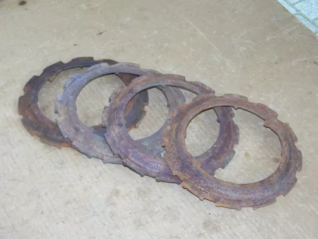 4 John Deere Cast Iron Planter Plates H966B  - set of 4 Corn Seed Plate  #1