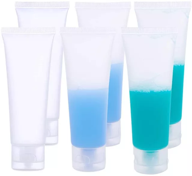 5-100pcs Refillable Plastic Soft Tubes Squeeze Make Up Shampoo Bottles Sample