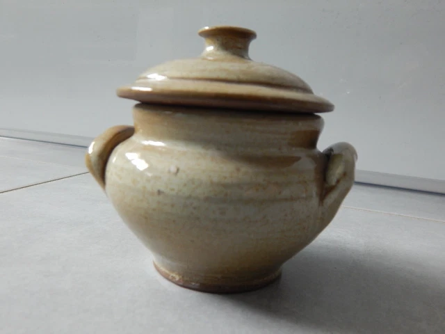 Pot couvert céramique grés Jean Dubost