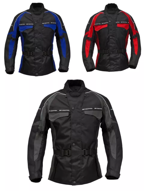 Roleff Racewear "RENO" - lange Textil Motorradjacke mit Protektoren & Belüftung