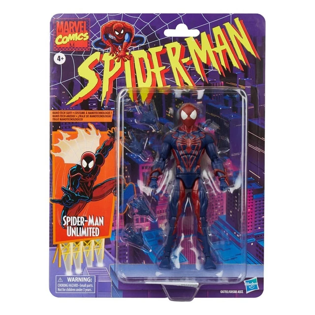 Spider-Man Marvel Legends Rétro Spider-Man Illimité Hasbro