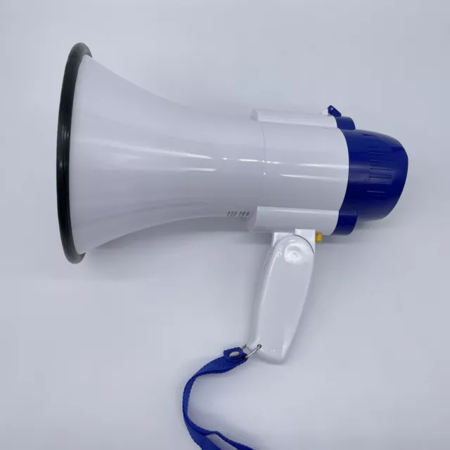 Nedis Megafon, mit Tragegurt und integriertem Mikrofon, Sirene und Aufnahmefunkt