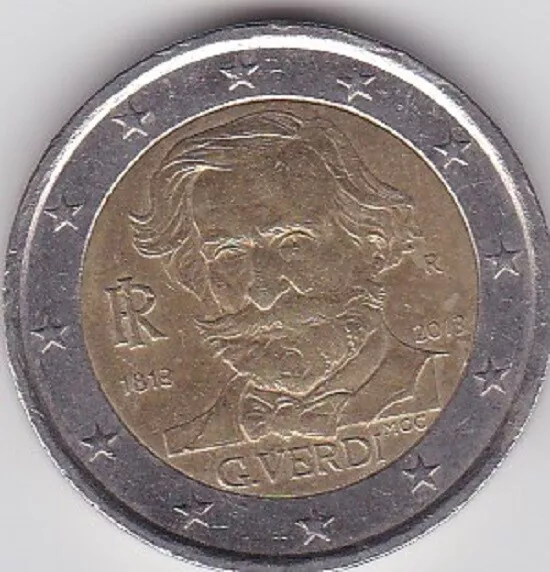 2 Euros Commemorative Italie 2013 - Verdi - Type A -