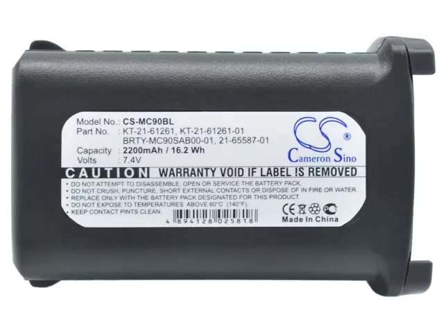 Batterie 2200mAh type 82-111734-01 Pour Symbol MC9090-S