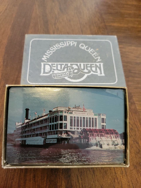 Mississippi Queen Delta Queen Steamboat Co. Playing Cards Advertising Sealed Mississippi Queen Delta Queen Steamboat Co. Playing Cards Advertising Sealed