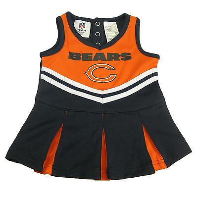 NUOVO NFL Chicago Bears Bambino Ragazze Cheerleader vestito TG 2T-4T FOOTBALL