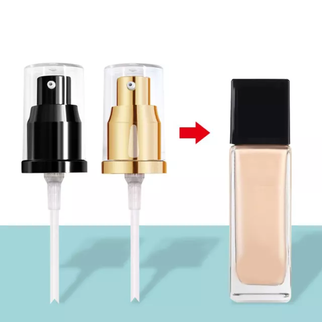 1PC Liquid Foundation Pump Fluid With Button Protect Lock No Leaking Makeup T#EL