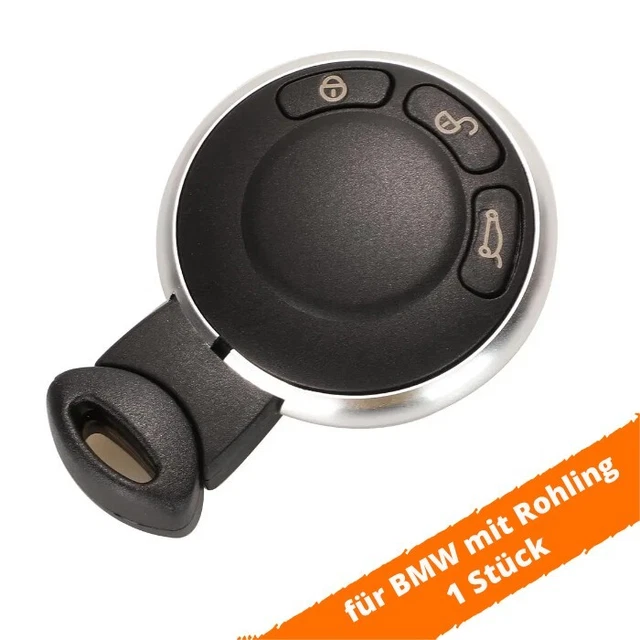 Produktbild von 2x Mini Schlüsselgehäuse / Fernbedienungs-Ring – Silberfarben Für Cooper, Clubman, Countryman Etc.
