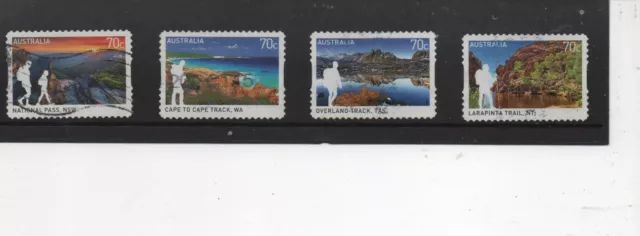 Australia Stamps 2015  Great Australian Walks Self Adhesive set of 4 fine used