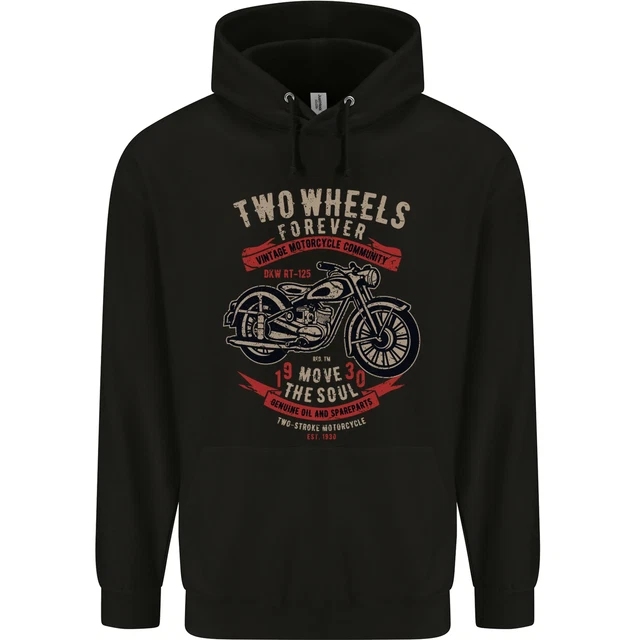 Sweat à Capuche Motocross Avec Citation Drôle – Coupe Classique, Col Tissé – 241 G – Cadeau Pour Motard, Fan D'enduro – Humour Biker