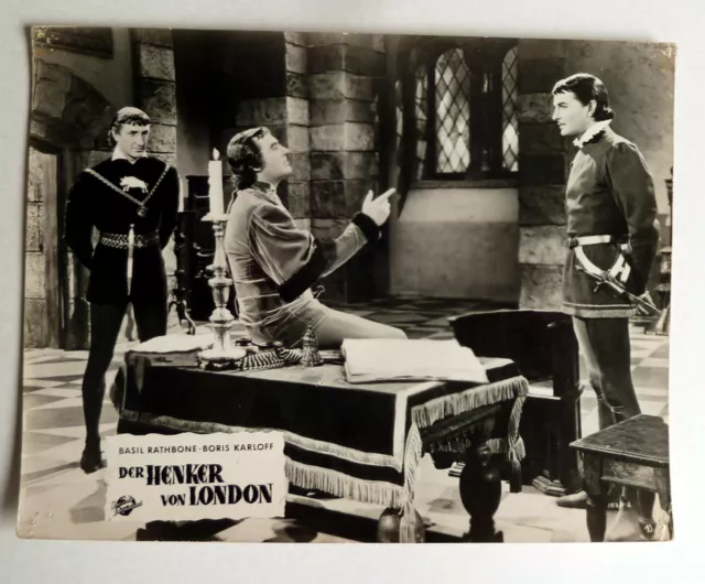 HENKER VON LONDON Karloff Rathbone Price AUSHANGFOTO #10 EA ´52 Tower of London