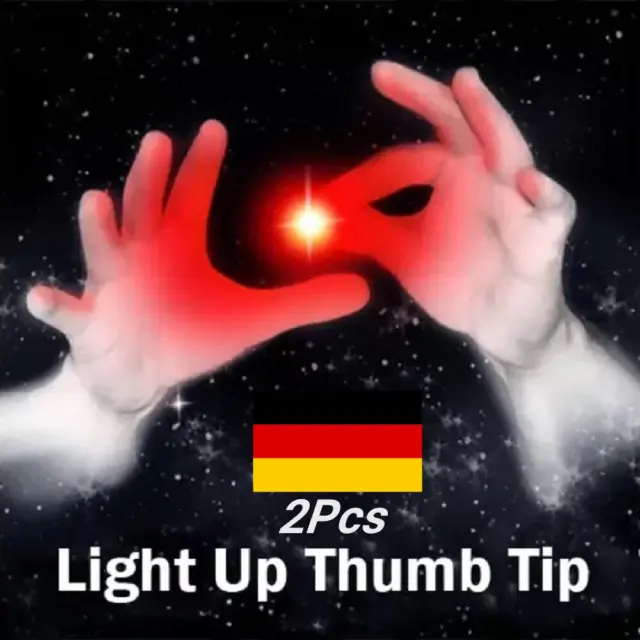 2 X ZAUBERDAUMEN Leuchten Finger Trick Nahaufnahme Straße Party Licht Daumen  EUR 4,28 - PicClick DE