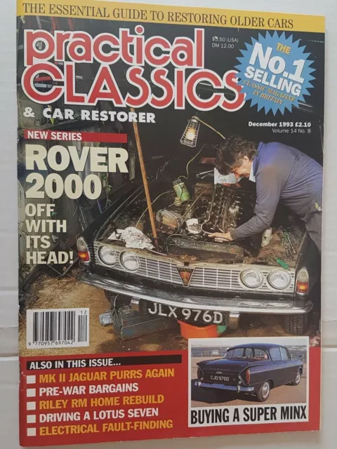 Practical Popular Classics December 1993 Triumph Lotus 7 Riley Jaguar Rover 2000