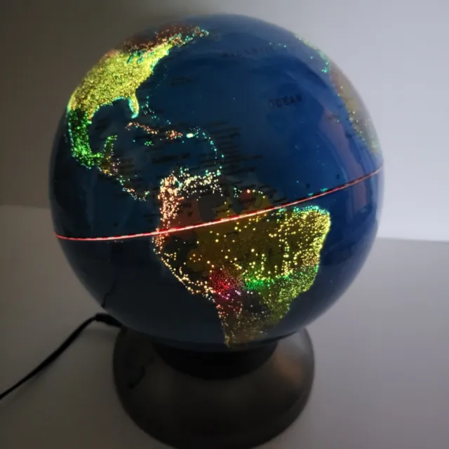 Discovery Kids 2-in-1 World Globe LED Lamp w/Day & Night Modes Night Light