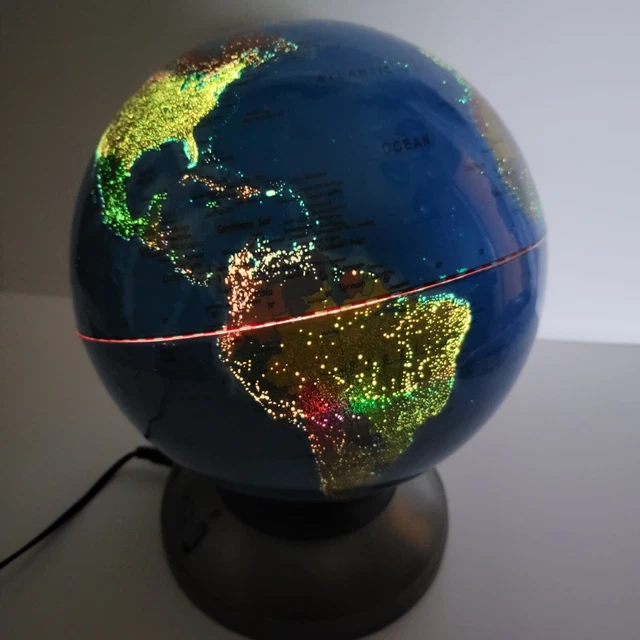 Discovery Kids 2-in-1 World Globe LED Lamp w/Day & Night Modes Night Light
