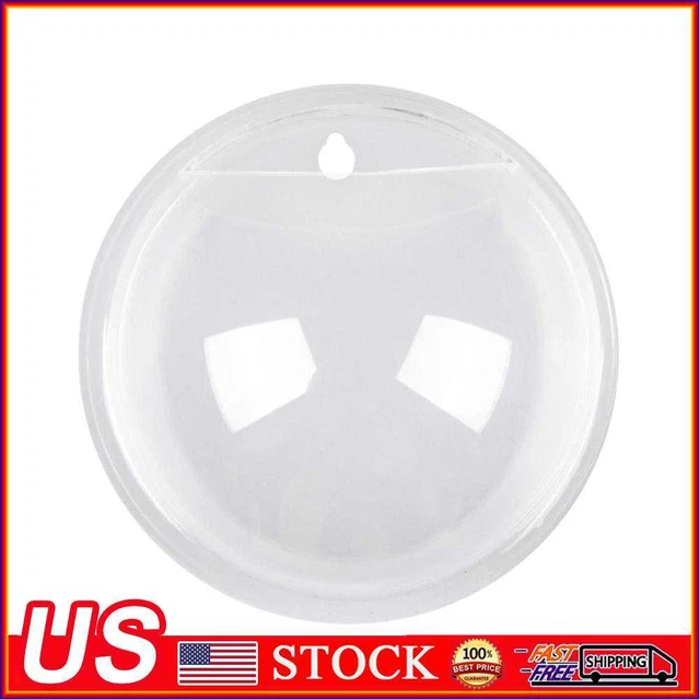 Wall Hanging Plant Bowl Viewable Fish Tanks for Indoor Furniture (Transparent)