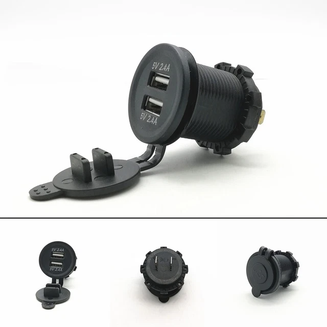 Essential Dual USB Socket Module Charger for Caravan and Motorhome Owners