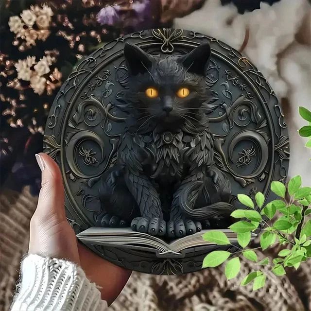 WHYATT Metallschild Aluminium - Tiger Höhle Vintage Design 10x40 Cm