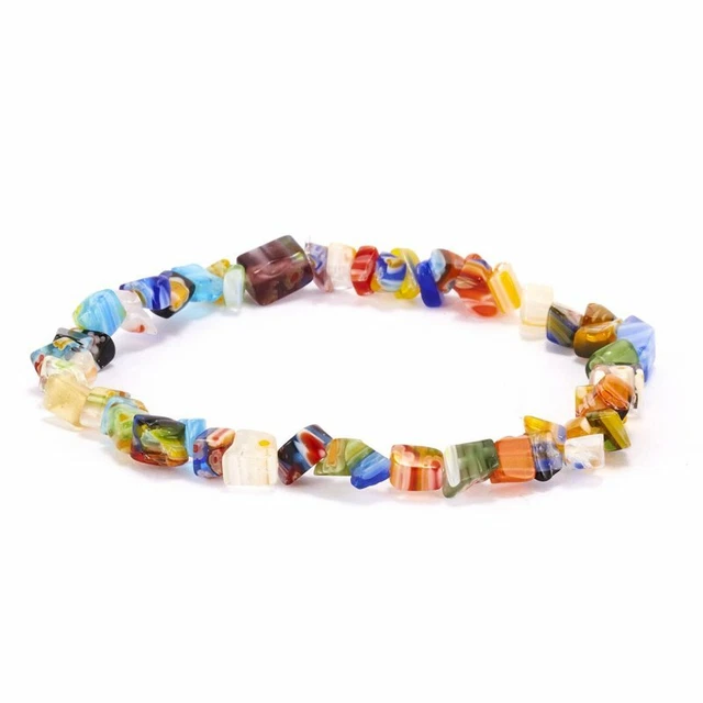 Women Natural Gemstone Chip Beads Stretchy Bracelet Healing Reiki Chakra Jewelry