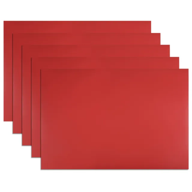 5 Pz Asciutto Cancella Flessibile Magnetico 11.7" x 8" Magnetico Foglio  Rosso
