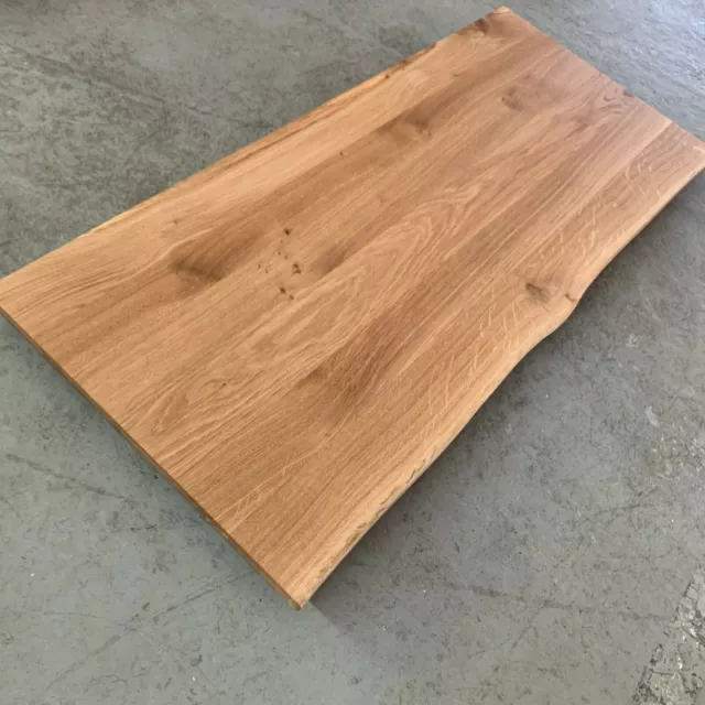 Tischplatte Platte Eiche Massiv Holz NEU Tisch Brett Leimholz mit Baumkante !