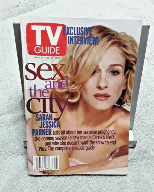 TV Guide June July 2002 Sarah Jessica Parker Sex In The City  Newsstand