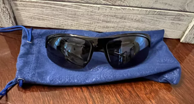 Berkley Polarized White Sunglasses Norman Smoke Lens 100% UVA/UVB  Protection