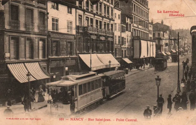CPA 54 - NANCY (M. et Moselle) - 101. Rue Saint-Jean - Point Central (tramway)