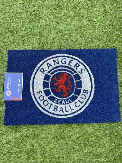 Official Glasgow Rangers Doormat Door Mat Main Badge BNWT