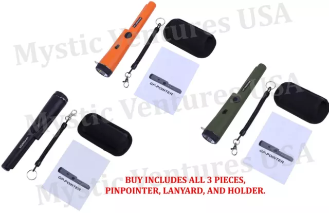 NO BS! - Handheld Waterproof Pinpointer Metal Detector Wand - U PICK COLOR IP66