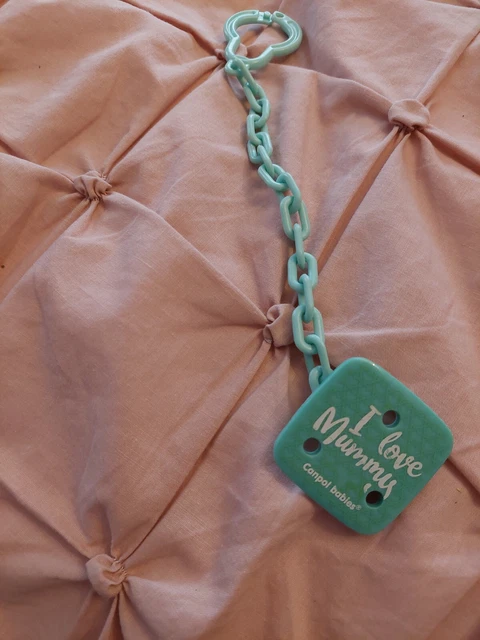 dummy holder by Canpol babies, used, excellent cond.pastel green