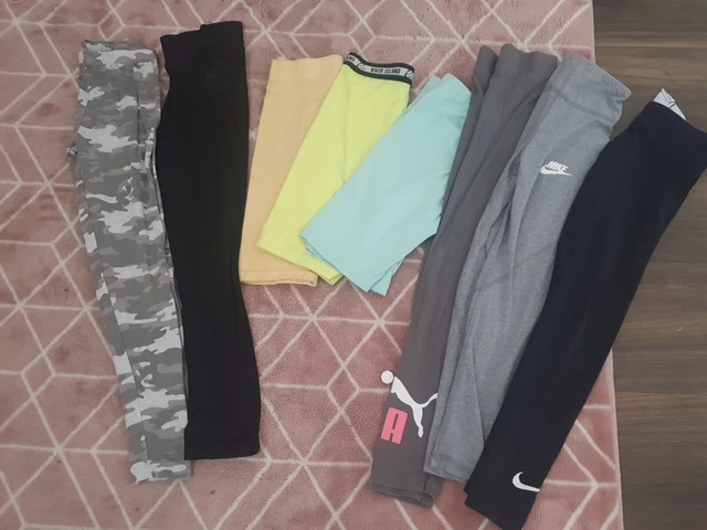 Girls Leggings Bundle (Zara  Gap, Nike,river Island, Primark) Age 9 (137cm)