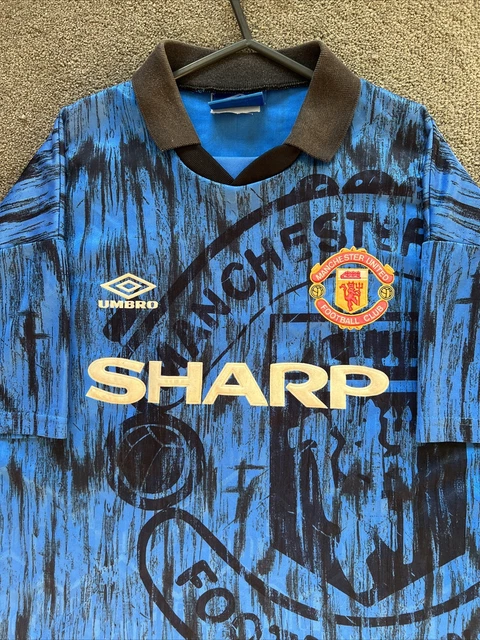 Maillot Extérieur Manchester United 1992/1993 – Umbro Original, Taille M (vintage)
