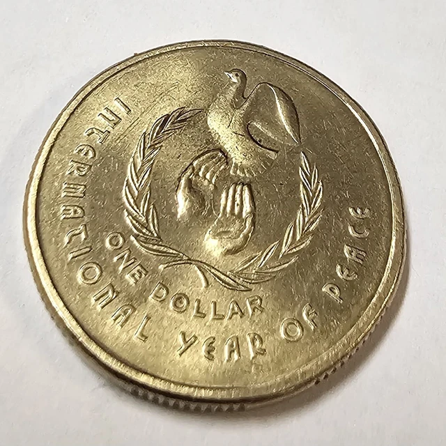 1986 AUSTRALIAN 1 dollar rare coin, International Year of Peace 5,000.00 PicClick AU