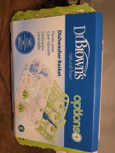 Dr. Browns Natural Flow Bottle Parts Options Dishwasher Basket in Green NEW