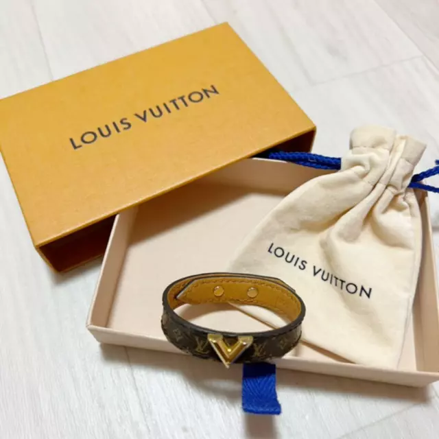 LOUIS VUITTON 18K Yellow Gold Diamond Pave Idylle Blossom Twist Bracelet  427489