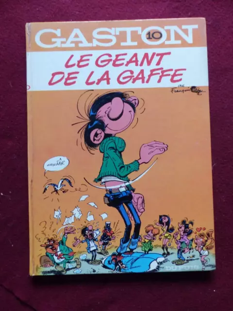 GASTON LAGAFFE  n° 10 : LE GEANT DE LA GAFFE  / REEDITION DOS ROND  1974