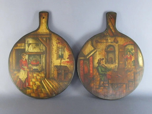 R  Simonettoの油彩画 大型油彩画 R.Simonetto【Wood Art】