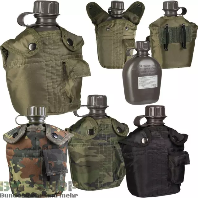 Us Feldflasche + Hülle Bw Trinkflasche Army Bundeswehr Flasche Outdoor Trekking