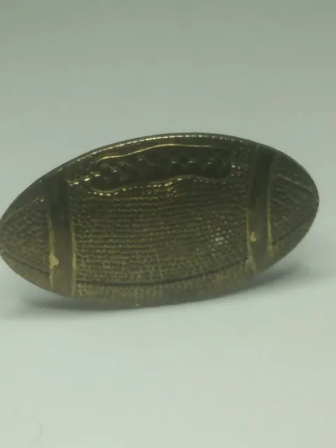 Gold Tone Sport Lapel Pin Pinback Badge Football Lapel Hat Tie Pin Collectible