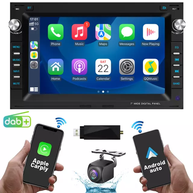 DAB+ Android 12 Autoradio GPS Navi Für VW Polo 9N Golf Jetta MK4 Passat+Kamera