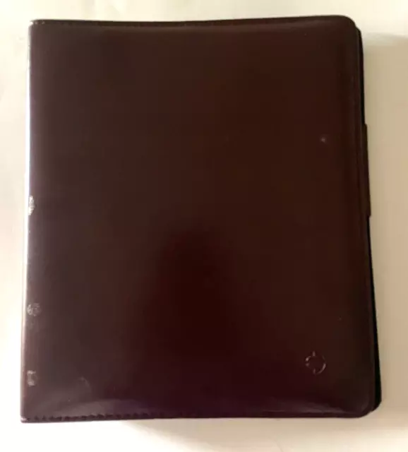 Franklin Covey Agenda Planner Organizer 7 Ring Binder Maroon  8" x 9"