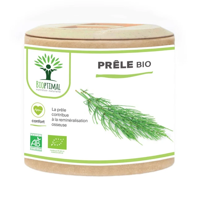 Prêle des champs bio - Bioptimal - Silicium Organique Articulation - 60 gélules