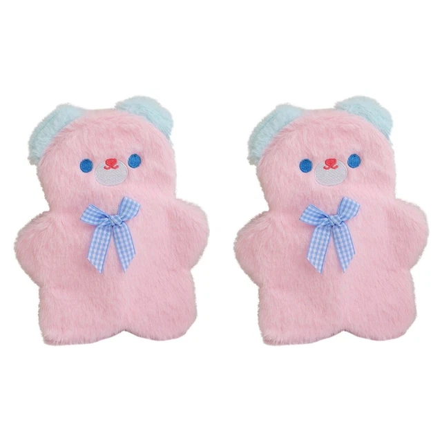 2pcs Plush Pencil Holder Portable Pen Bag Plush Pencil Bag Plush Pencil