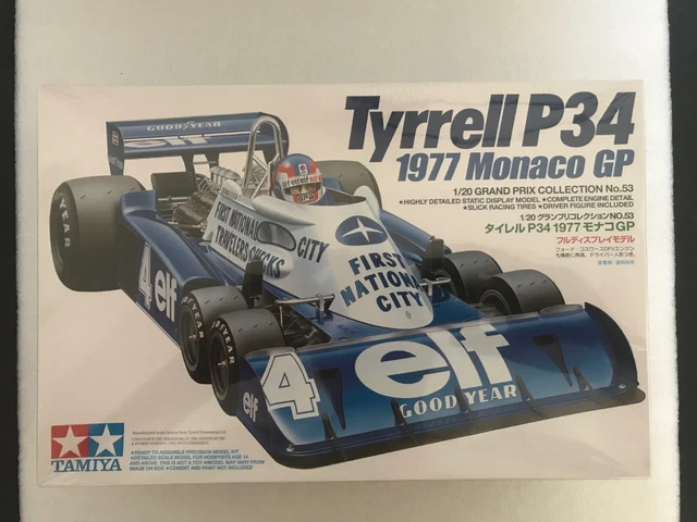 Maquette Tamiya Tyrrell P34 1977 GP Monaco #4 Depailler – 1/20 – Neuf