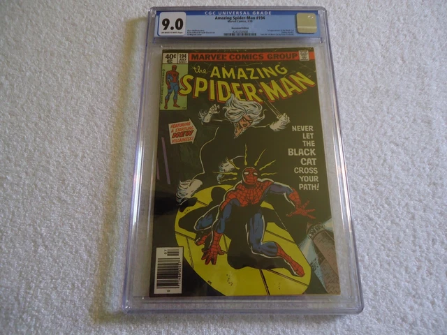 Amazing Spider-Man 194 Cgc 9.0 Newsstand Edition Black Cat Felicia Hardy Mcu