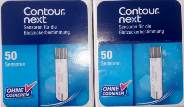 100 Contour Next Teststreifen Blutzuckerteststreifen, MHD 10.2024