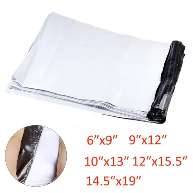 Poly Mailers 100 Shipping Envelopes Self Sealing Plastic Mailing Bag 6x9 12x15.5